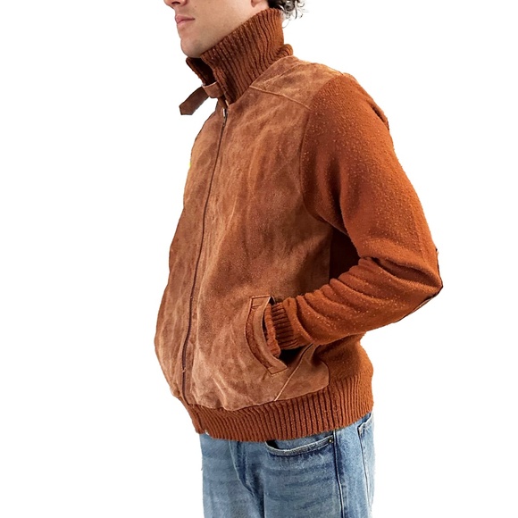 Vintage 1960’s Suede Sweater Jacket Authentic Gimbels - Picture 4 of 8